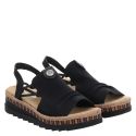 RIEKER, FSK DAMEN SANDALEN, SCHWARZ_1