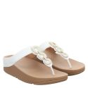 FITFLOP, FINO CRYSTAL-CHAIN LEATHER TOE, WEIß_1