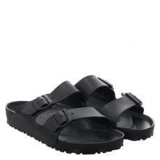  Birkenstock, Arizona Eva Normal, Pantolette in schwarz für Herren