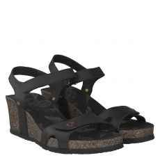  Panama Jack Nubukleder-Sandalette in schwarz für Damen