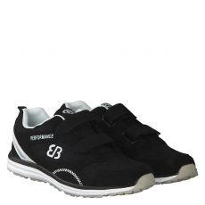  Brütting, Performance V, Kunstleder-Sportschuh in schwarz für Kinder