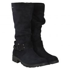  Ricosta, Riana, Veloursleder-Winterstiefel in blau für Kinder