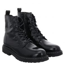  Schuhengel, Santorini 3, Lackleder-Schnürstiefel in schwarz für Damen