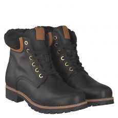  Schuhengel Glattleder-Schnürstiefel in schwarz für Damen