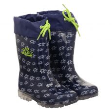  Lico, Power Blinky, Gummi (synth.)-Regenstiefel in blau für Kinder