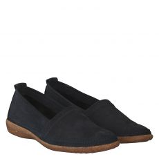  Portania, Cindy, Nubukleder-Slip-On in blau für Damen