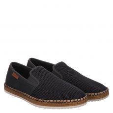  Rieker Textil-Slipper in blau für Herren