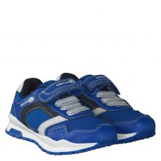  Geox, J Coridan, Kunstleder-Sneaker in blau für Kinder