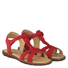  Sabalin Veloursleder-Sandale in rot für Mädchen