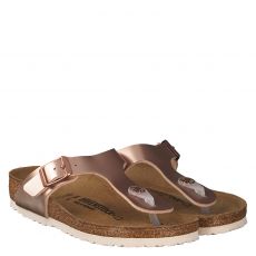  Birkenstock, Gizeh Kids Bs, Kunstleder-Sandale in gold für Kinder