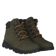  Timberland, Brooklyn Hiker, Nubukleder-Sneaker in grün für Kinder