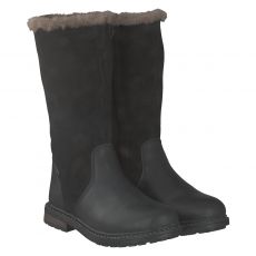  Zebra, Rider, Glattleder-Winterstiefel in schwarz für Kinder