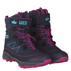  Lico, Sundsvall Vs, Kunstleder-Winterstiefel in lila für Kinder