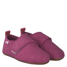  Livingkitzbühel, Rot, Wolle/Schurwolle-Hausschuh in lila für Kinder