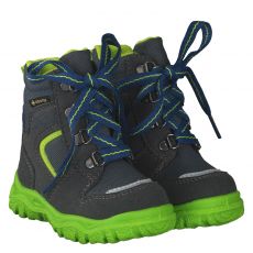  Superfit, Grau, Nubukleder-Lauflernschuh in anthrazit für Kinder