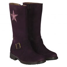  Schuhengel, Rot, Schaftstiefel in lila für Mädchen