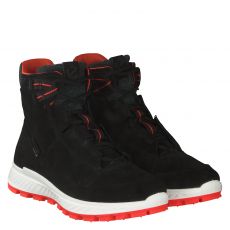  Ecco, Exostrike, Veloursleder-Winterstiefel in schwarz für Kinder