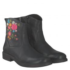  Jochie Glattleder-Winterstiefel in schwarz für Kinder