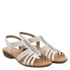  Remonte Kunstleder-Sandalette in silber für Damen