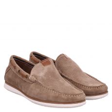  Stonewalk, Miller, Veloursleder-Slipper in beige für Herren