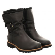  Panama Jack, Igloo Trav B2, kurzer Fettleder-Stiefel in schwarz für Damen