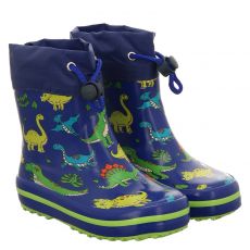  Beck, Mini Dino, Regenstiefel in blau für Jungen