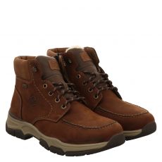  Rieker Nubukleder-Winterboots in braun für Herren