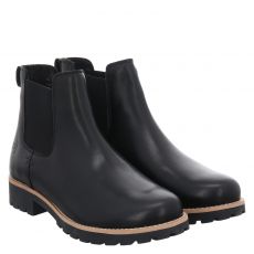  Schuhengel, Filipa, kurzer Glattleder-Stiefel in schwarz für Damen