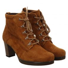  Gabor Veloursleder-Schnürstiefel in braun für Damen