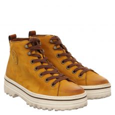  Paul Green, 0067-4018-057/hightop-sneaker, Schnürer in gelb für Damen