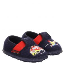  Giesswein, Trulben, Textil-Hausschuh in blau für Kinder
