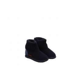  Giesswein, Kramsach, Hausschuh in blau für Kinder