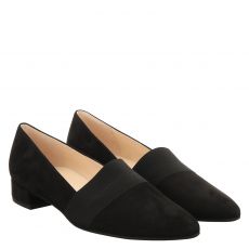  Högl klassischer Veloursleder-Slipper in schwarz für Damen
