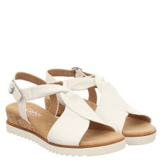  Gabor Glattleder-Sandalette in weiß für Damen