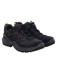  Lowa, Sirkos Evo Gtx Lo, Veloursleder-Wanderschuh in blau für Herren