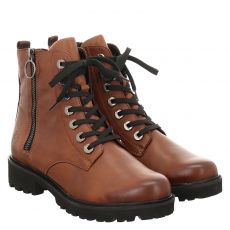  Remonte, Stiefelette, Glattleder-Schnürstiefel in cognac für Damen