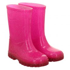  Beck, Glitzer, Regenstiefel in pink für Mädchen