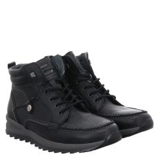  Waldläufer, Helle H, Glattleder-Winterboots in schwarz für Herren