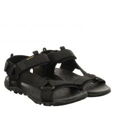  Camel Active, Treksandal, Textil-Sandale in schwarz für Herren