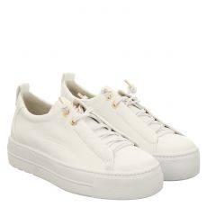  Paul Green, Nos, Glattleder-Slip-On in weiß für Damen