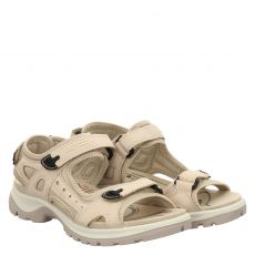  Ecco, Offroad, Nubukleder-Sandalette in beige für Damen