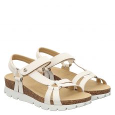  Panama Jack Glattleder-Sandalette in weiß für Damen