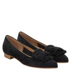  Lorbac, Flory, Veloursleder-Ballerina in blau für Damen