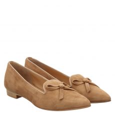  Lorbac, Mate, Veloursleder-Ballerina in beige für Damen