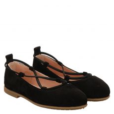  Unisa Veloursleder-Ballerina in schwarz für Mädchen
