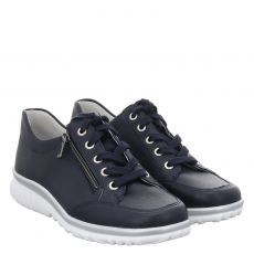  Semler, Lena H, Glattleder-Sneaker in blau für Damen