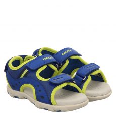  Geox, Jr Sandal Pianeta, Textil-Sandale in blau für Jungen