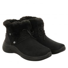  Skechers, On The Go Midtown, warmer Veloursleder-Stiefel in schwarz für Damen