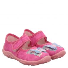  Superfit, Rot, Textil-Hausschuh in pink für Kinder