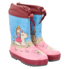  Maximo, Prinzessin, Gummi (synth.)-Regenstiefel in mehrfarbig für Kinder